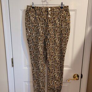 Adorable leopard print pants trousers jegging women's 15